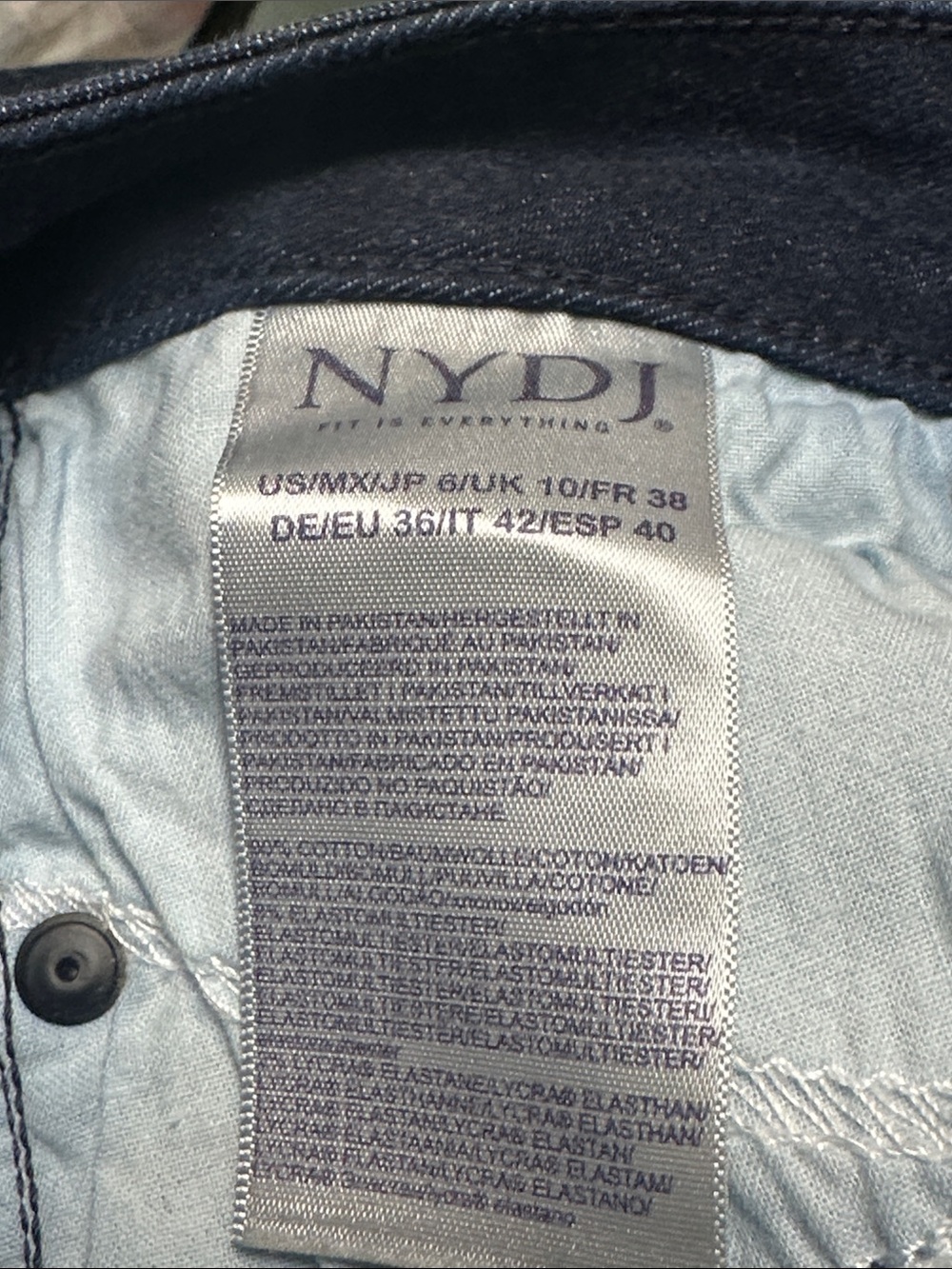 NYDJ Women’s Indigo Blue Jeans - Straight Leg